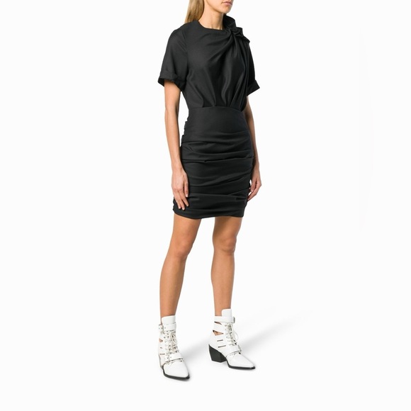 ISABEL MARANT ETOILE Oria Mini Dress in Black - Picture 3 of 10
